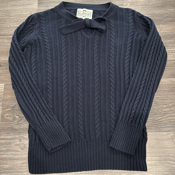Collectif London Cable Knit Keyhole Sweater Size Large UK 14 U.S. 10 Retro - Picture 6 of 11